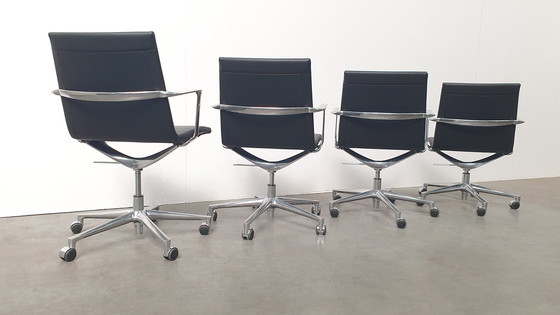 Image 1 of 4x Valea Elle 409 designer office chair ICF casters