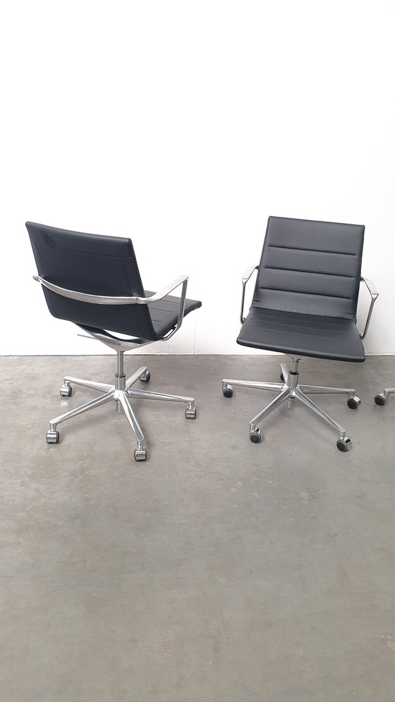 Image 1 of 4x Valea Elle 409 designer office chair ICF casters