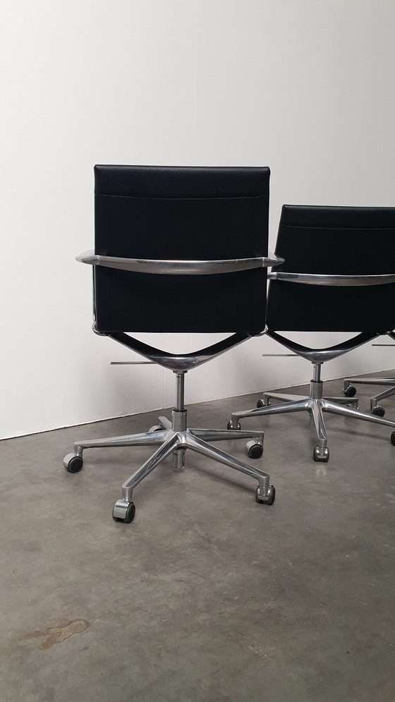 Image 1 of 4x Valea Elle 409 designer office chair ICF casters