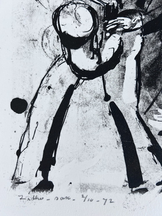 Image 1 of Screen print Wim Motz - Sax