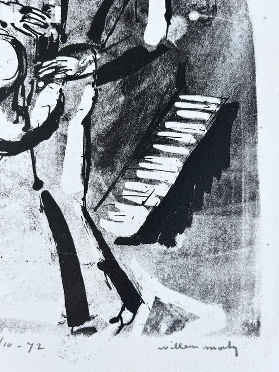 Image 1 of Screen print Wim Motz - Sax