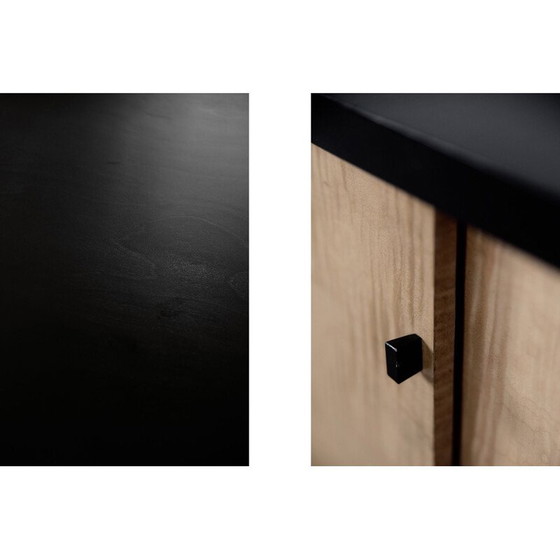 Image 1 of Credenza vintage scandinava in acero nero, 1960