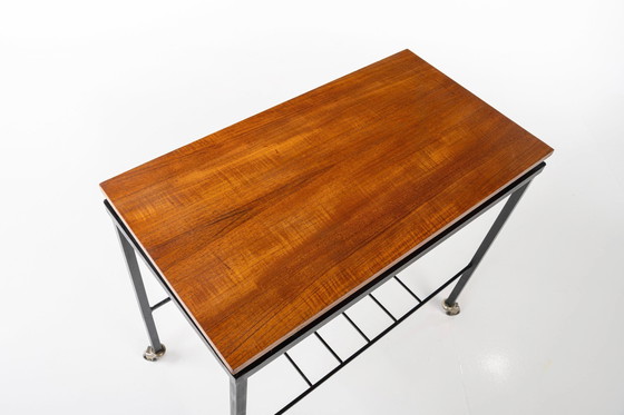 Image 1 of Carrello vintage in metallo e teak, anni '60