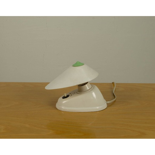 Lampada da tavolo vintage in bachelite bianca, 1960