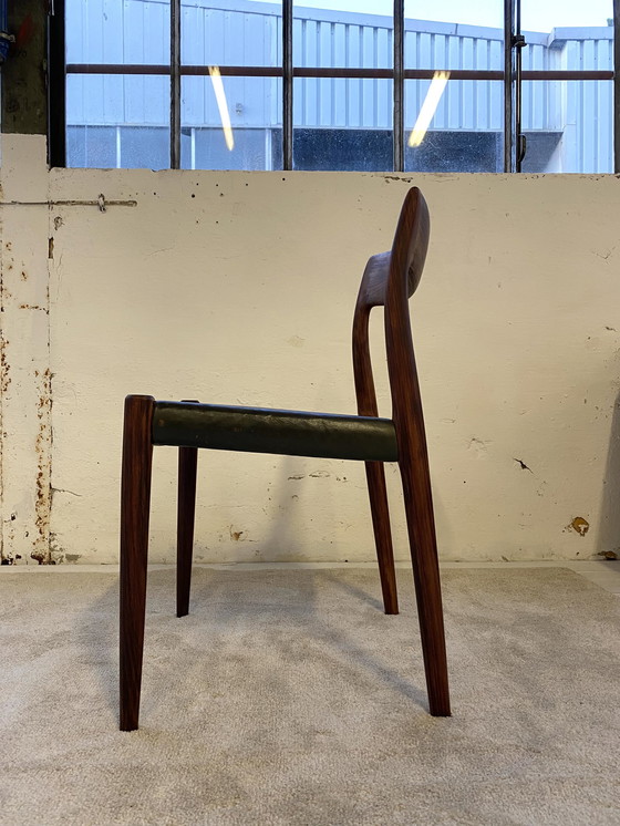 Image 1 of 4x N. O. Møller for J. L. Møller chairs in rio rosewood model 77