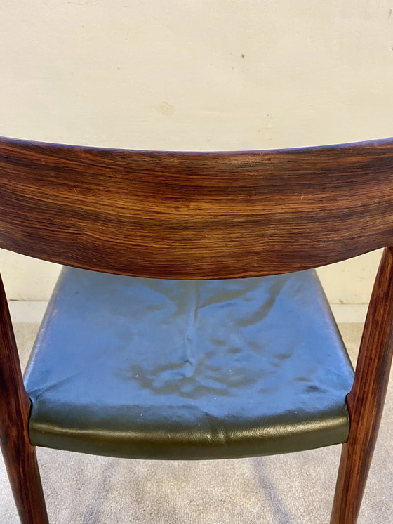 Image 1 of 4x N. O. Møller for J. L. Møller chairs in rio rosewood model 77