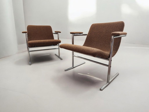 Pair Of Oslo Armchairs By Rudi Verelst For Novalux