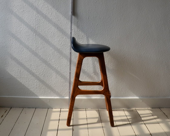 Image 1 of 2X Erik Buch Model 61 Teak Bar Stools