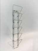 Chrome vintage magazine rack