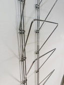 Chrome vintage magazine rack