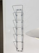 Chrome vintage magazine rack