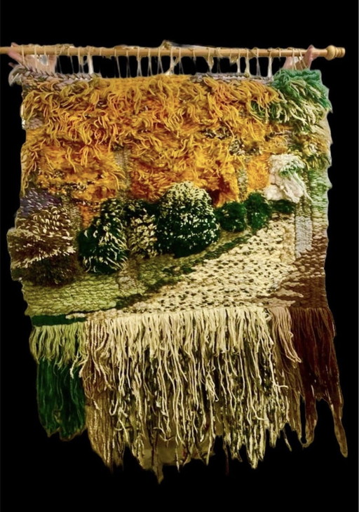 Tapestry Brutalist Macrame, Spain 1980S