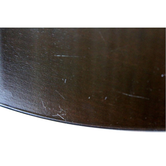 Image 1 of Vintage wooden round coffee table, Czechoslovakia 1970s