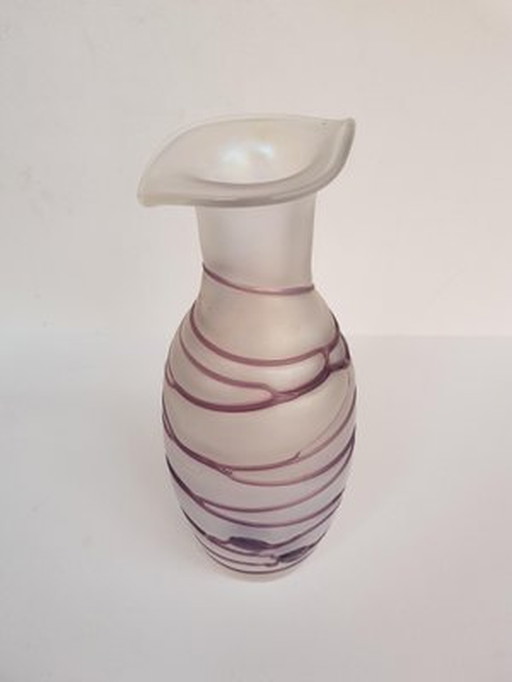 Bohemian Hand Blown Vase By Freiherr Poschinger, 1920S