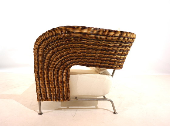 Image 1 of Set of 2 rattan wing chairs