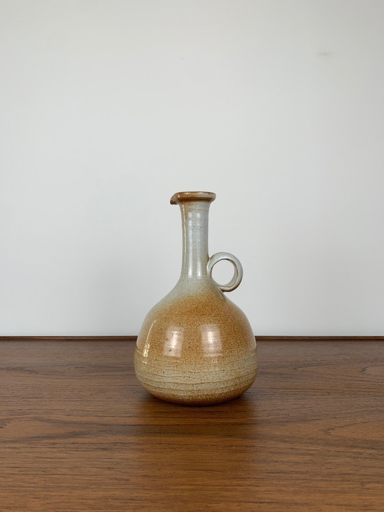 Image 1 of Caraffa - Brocca in gres Mongolfier, Francia, 1970