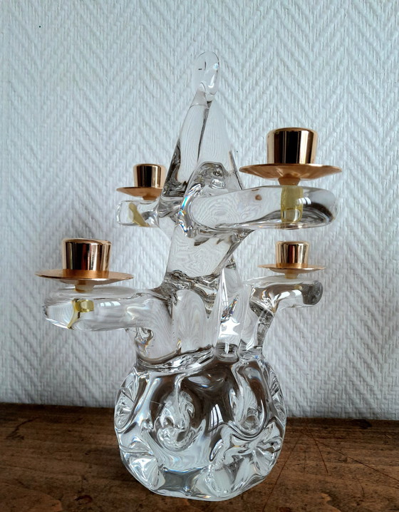 Image 1 of 2 candelabros de cristal Schneider, 1950