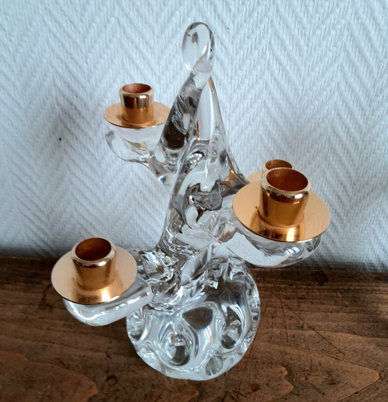 Image 1 of 2 candelabros de cristal Schneider, 1950