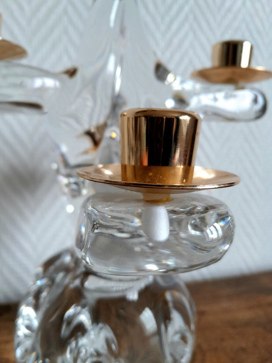 Image 1 of 2 candelabros de cristal Schneider, 1950