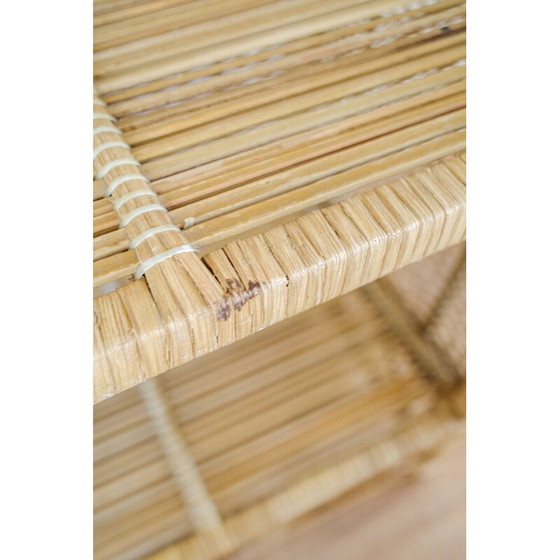 Image 1 of Scaffale vintage in vimini a 4 ripiani, 1970