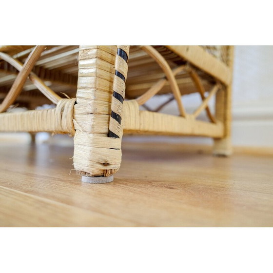 Image 1 of Scaffale vintage in vimini a 4 ripiani, 1970