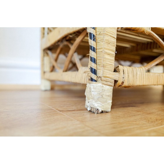 Image 1 of Scaffale vintage in vimini a 4 ripiani, 1970