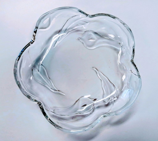 Mikasa Crystal Flair Tivoli Calla Lilly Round Fruit Bowl From Germany