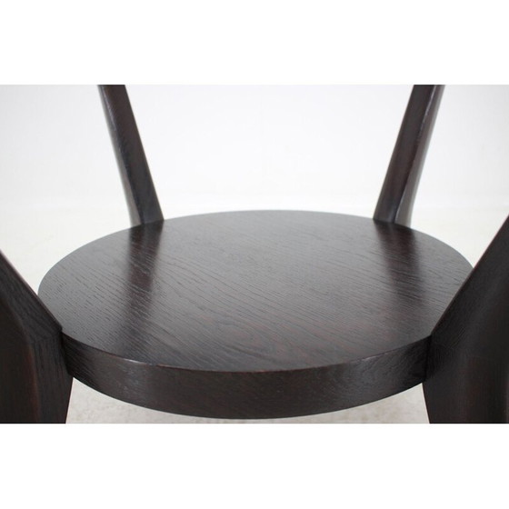 Image 1 of Vintage oak and glass coffee table by Karel Koelka and Antonin Kropàek, Czechoslovakia 1960