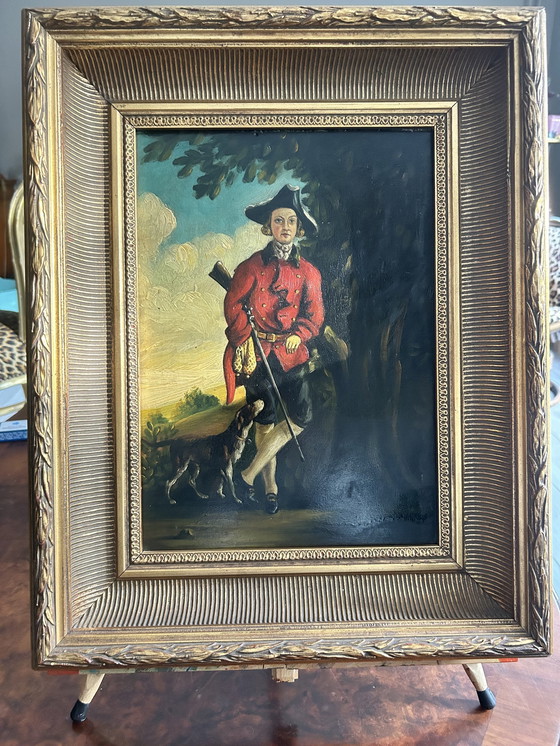 Image 1 of Painting Hunter With Dog