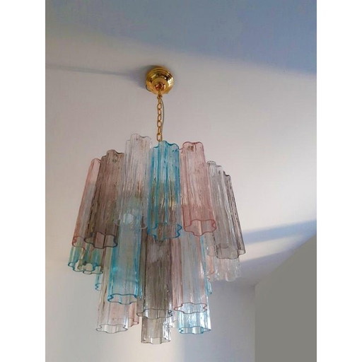 Contemporary Murano Glass Sputnik Chandelier Multicolors, Mazzega Style