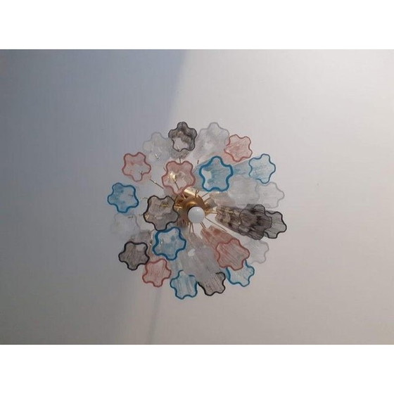 Image 1 of Lampadario contemporaneo in vetro di Murano Sputnik multicolore, stile Mazzega