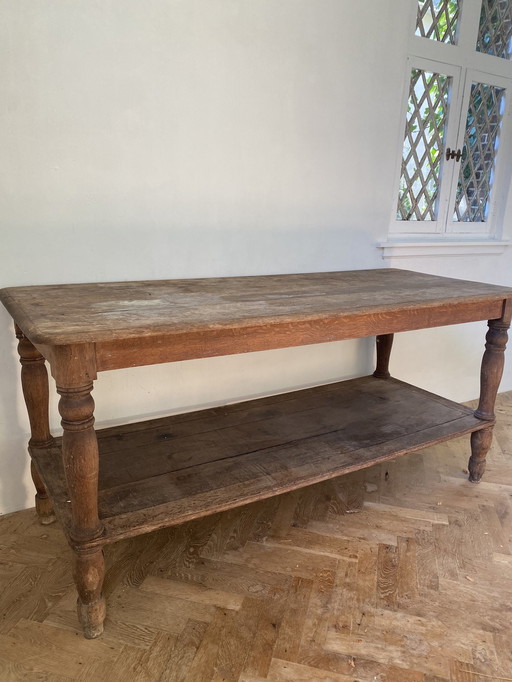 Antique Oak Orangery Table