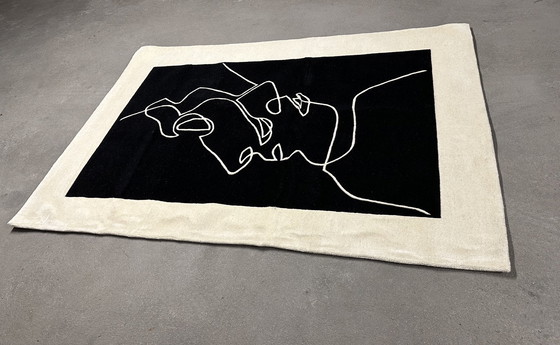 Image 1 of Rectangular vintage wool rug