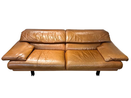 Paolo Piva Leather Sofa, 1980s.