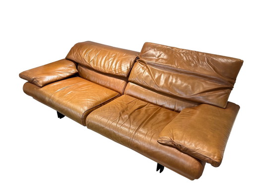 Paolo Piva Leather Sofa, 1980s.