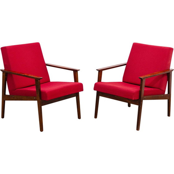 Image 1 of Pair of vintage armchairs by Jaroslav Šmídek for Ton, Czechoslovakia 1970