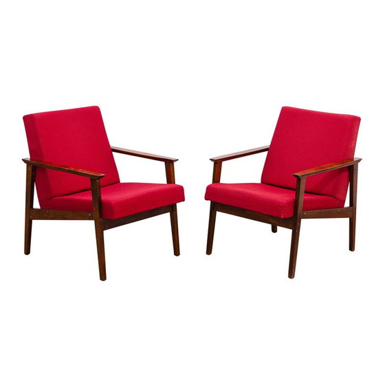 Image 1 of Pair of vintage armchairs by Jaroslav Šmídek for Ton, Czechoslovakia 1970