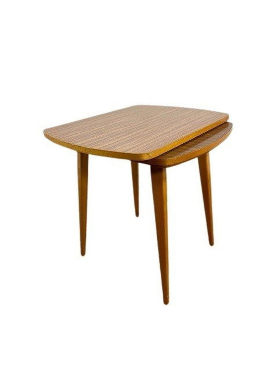 Image 1 of Table TV 60s pivotante marron (Ant Topolcany )