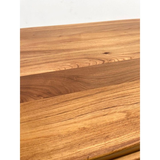 Image 1 of Vintage pine desk with drawers by Maison Regain, France 1960