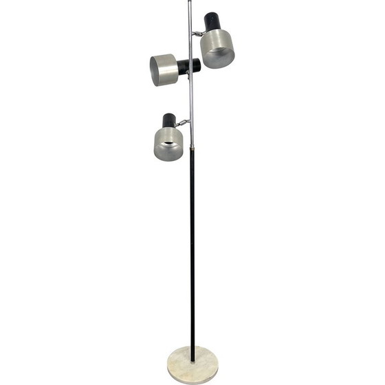 Image 1 of Mid-century marble and metal three arms floor lamp, Italy 1960s