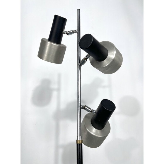 Image 1 of Mid-century marble and metal three arms floor lamp, Italy 1960s