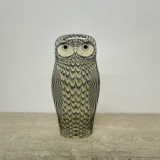 Image 1 of Abraham Palatnik Op Art lucite owl , Brazil 1970s