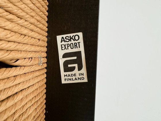 Image 1 of Set of 6 rush chairs for Asko, 1960s, Finland