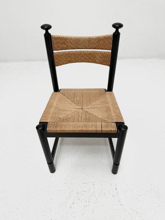 Image 1 of Set of 6 rush chairs for Asko, 1960s, Finland