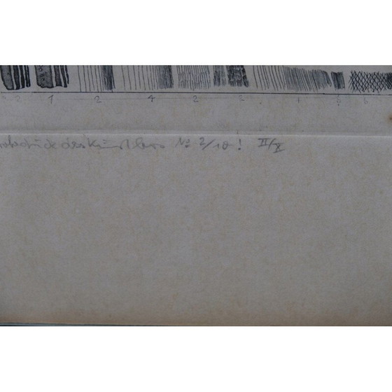 Image 1 of Stampa vintage astratta di Jens Cords, Germania 1975