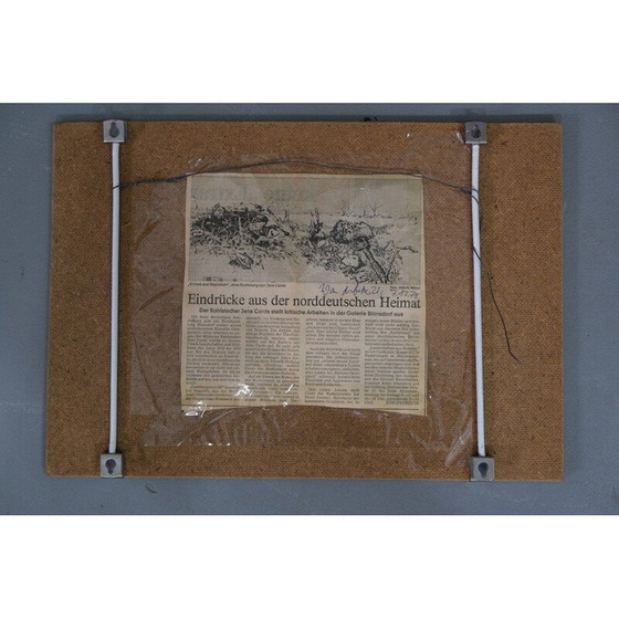 Image 1 of Stampa vintage astratta di Jens Cords, Germania 1975