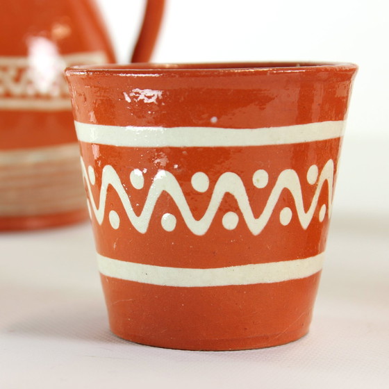 Image 1 of Set da bere in ceramica, Cecoslovacchia anni '60