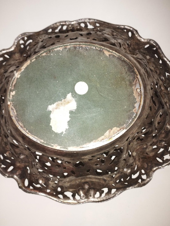 Image 1 of Large Elegant Basket, Antique Centerpiece