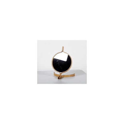 Vintage oak and rosewood mirror by Hans-Agne Jakobsson for Hans-Agne Jakobsson AB Markaryd, 1950