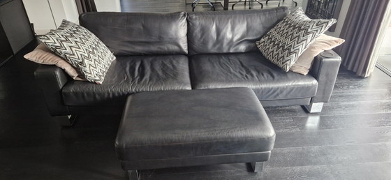 Image 1 of Rolf Benz Ego 3 seater sofa + ottoman